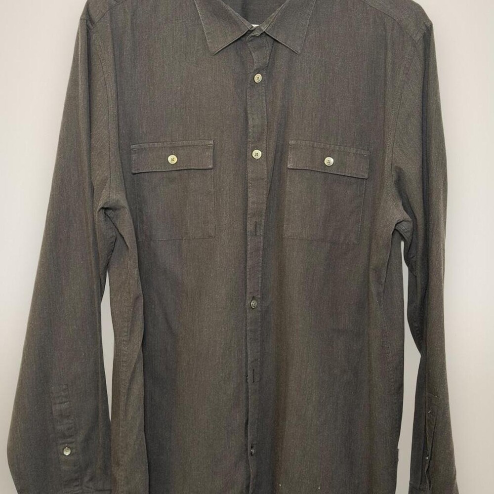 Calvin Klein men’s black dress shirt. Men’s L #shirt #calvinklein